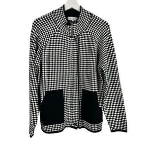 Alexander Black White Womens Large Jacket